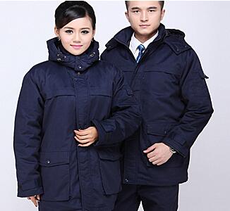 藏藍(lán)/炭灰/棗紅色加厚棉服定做